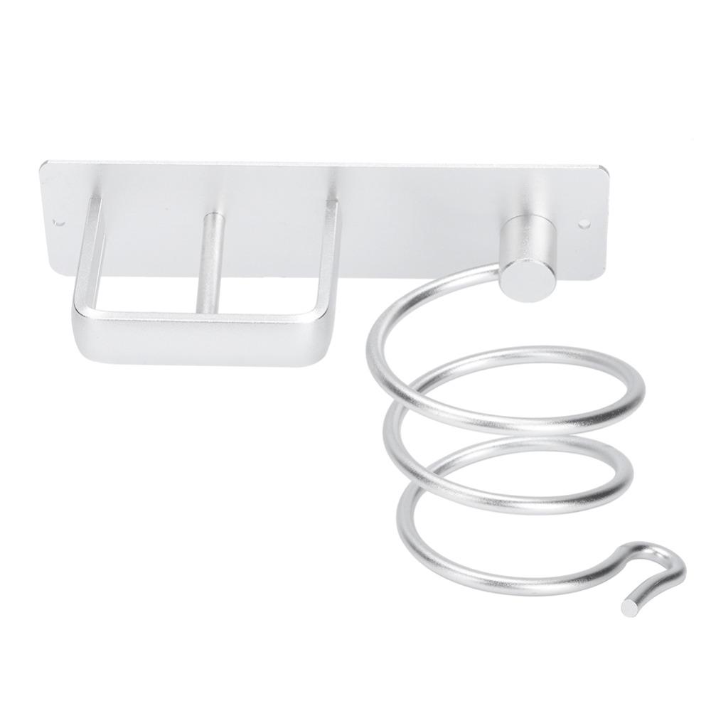 Space Saving Hair Dryer Organizer Aluminum Hair Dryer Stand Modern Hair Dryer Rack  Hair Care