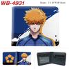 Blue Lock Anime Card Holder Colorful Print Short Wallet Folded Leather Purse 1pcs