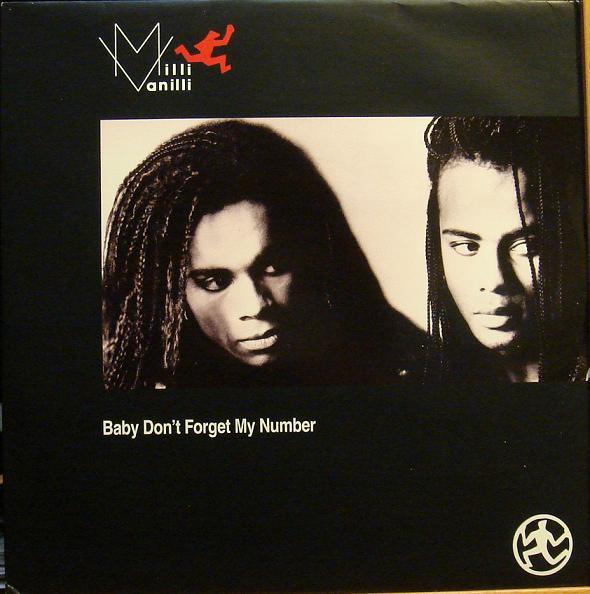 7inch Record MILLI VANILLI - Baby Don't Forget My Number COOL178 Cooltempo 1988 UK Pop Used