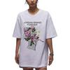 Jordan Floral Print Short Sleeve T-Shirt Women tops White FV7120-100