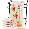 Asciugamano da bagno grande in morbido cotone 75x140 cm, fiore di peonia, bagno, casa, hotel, spiaggia
