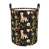 Cute Cactus Alpaca Pattern Dirty Laundry Baskets Folding Large Waterproof Clothes Storage Basket For Home Children's