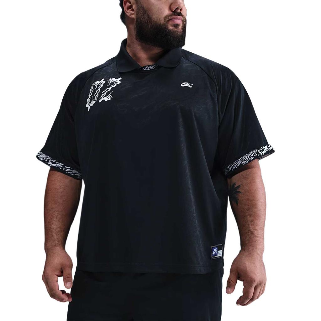 Nike Dri-Fit Sb Bequeme Mode Einfach Vielseitig Kurzarm Poloshirt Herren Tops Schwarz HJ2965-010