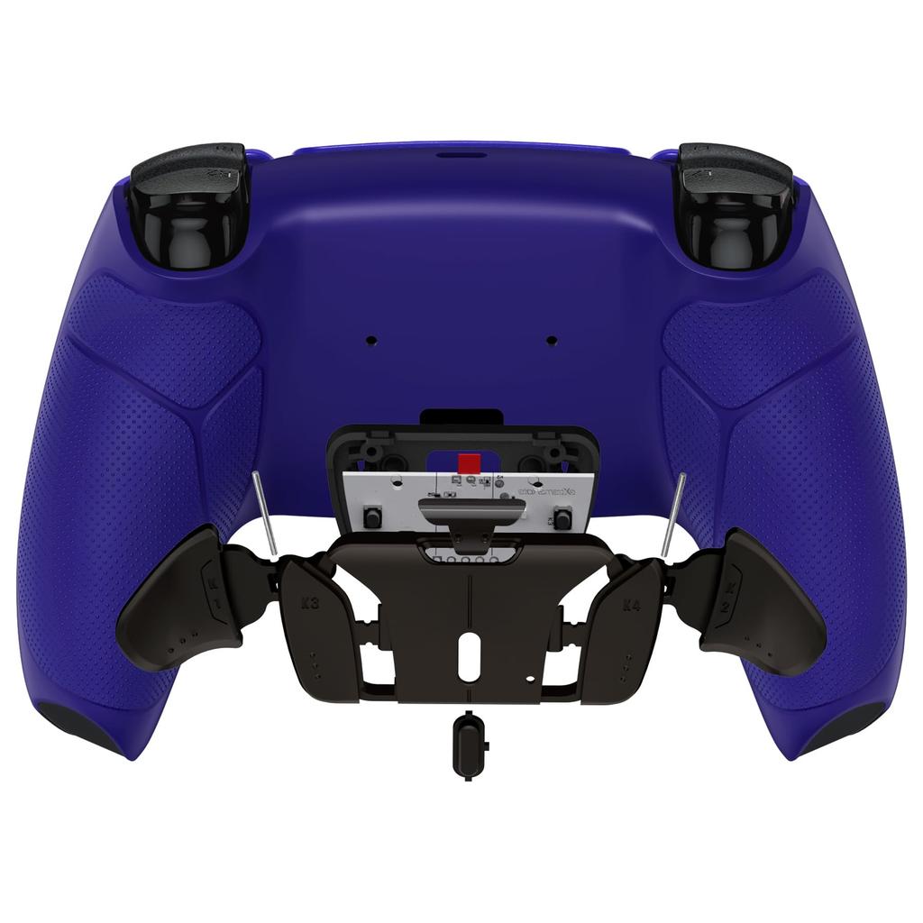 Not a eXtremeRate RISE4 Metal Back Remap Kit for PS5 Controllers and Upgrade Board with Back Rubber and Black 4 Back Buttons Controller. (RMB)