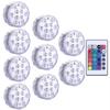 Battery Operated 10leds RGB Led Submersible Lights Underwater Night Lamp Garden Swimming Pool Lights for Wedding Party Vase Bowl