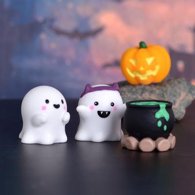 Wizard Hat Ghost Garden Resin Trinket Pumpkin Ghost Festival Accessory