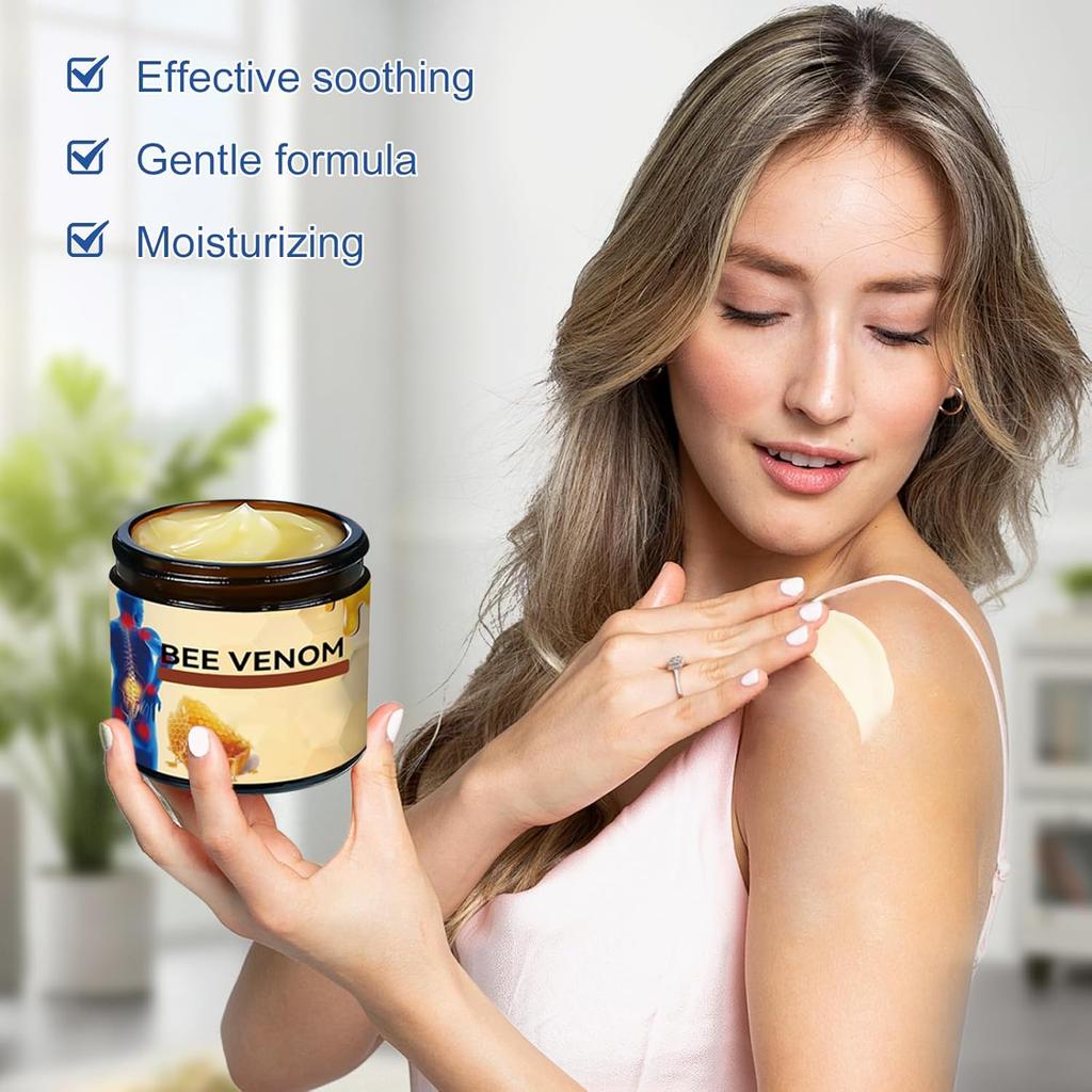 Bee Venom Joint Cream, Bee Venom Advanced Joint and Bone Cream, Professional Bee Venom Joint , Knee, Hands, Neck, Feet, Non-Sticky & Fast-Absorbing