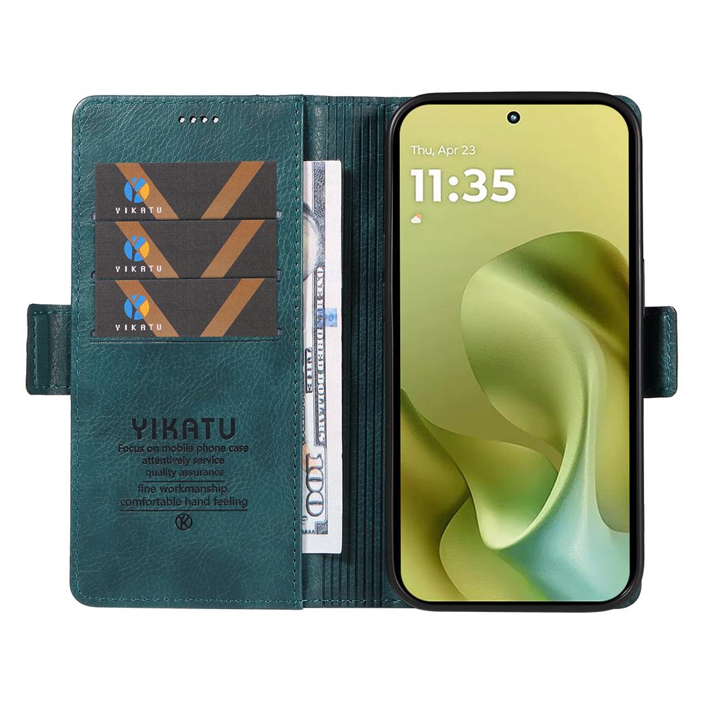 For Motorola Moto G86 5G Case YIKATU YK-007 Litchi Texture PU Leather Wallet Phone Cover