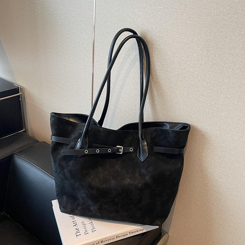 Deerskin pattern handbag large capacity tote bag fashionable new commuter bag shoulder bag underarm women's bag