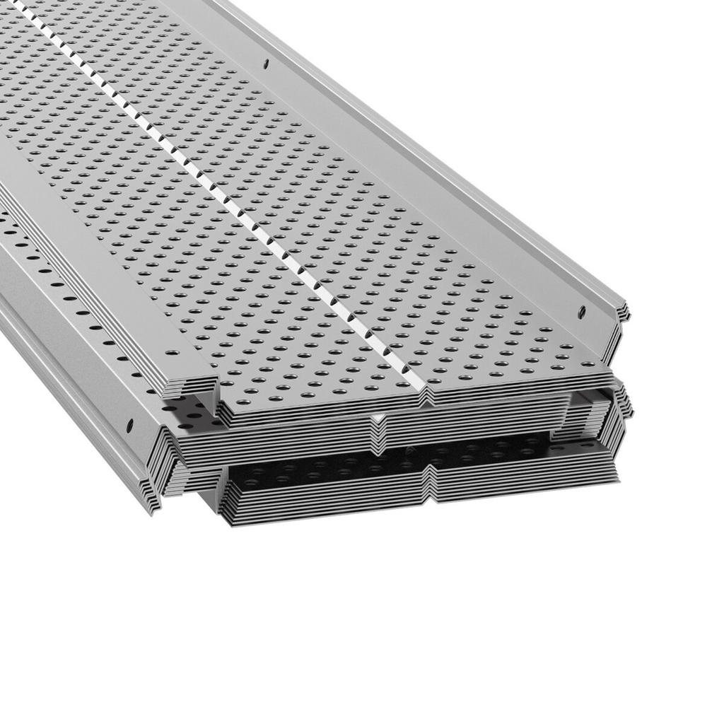 Gutter Guard, 5 inch Width, Aluminum Leaf Filter DIY Gutter Cover, 26 PCS 104 ft Total Length, 0.157'' Hole Diameter & 0.02'' Thick Raptor Gutter