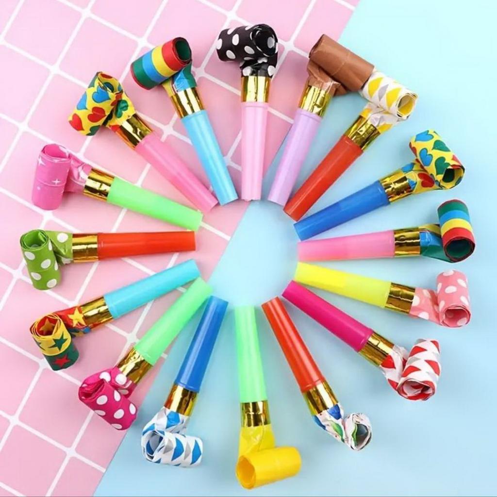 Creative Birthday Dragon Whistle Funny Blowing Roll Party Cheer Props Educational Toy