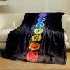 Chakra Pattern Blanket Bedroom Blanket for Livingroom Couch Lunch Break Soft Throw for Friend's Festival Gift