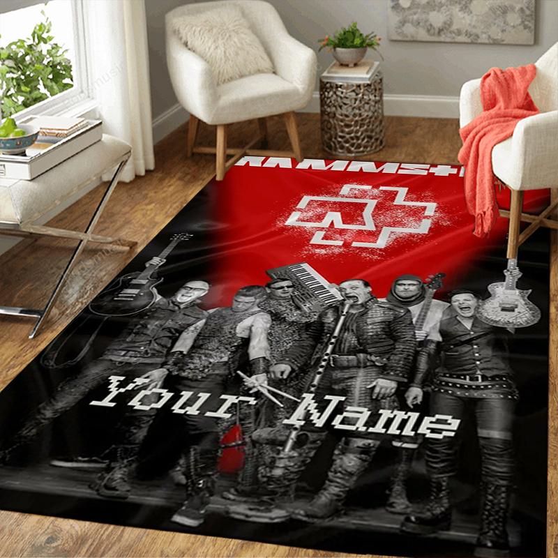 Custom 1Pc Rammstein Metal Music Band Rug Office Carpet Indoor Outdoor Entrance Doormat Nonslip Soft And Comfortable Living Room D2915232