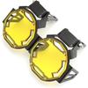 2 PCS Motorcycle Fog Light Cover Bulb Light Guards Protector for R1200GS F800GS R1250GS F850GS F750GS ADV(Yellow)