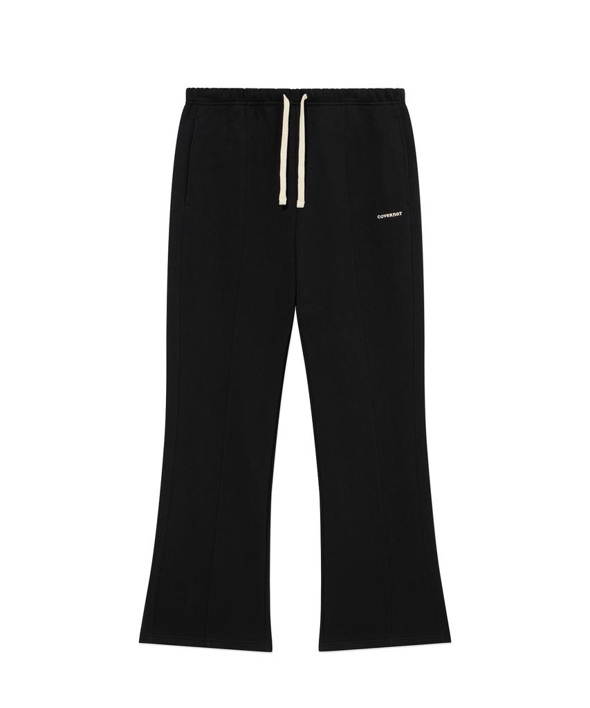 COVERNAT WOMAN Semi Bootcut Sweatpants Black