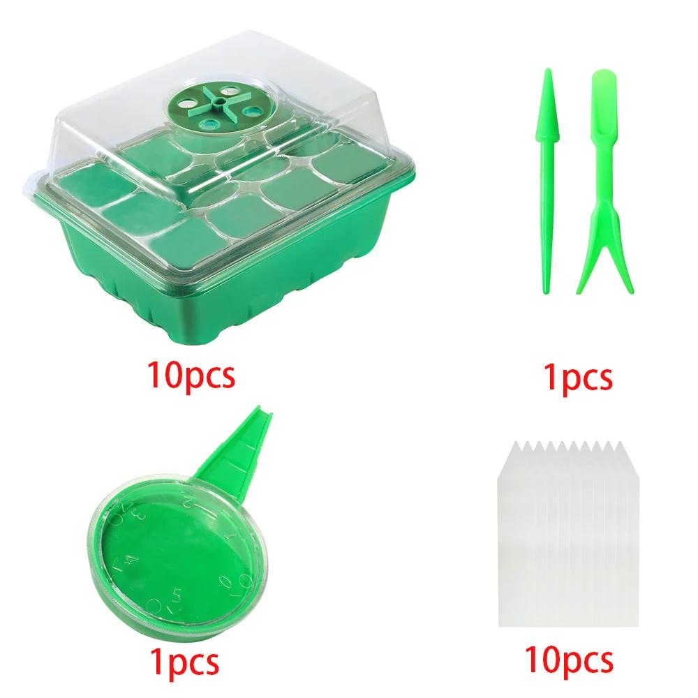 Seed Seedling Cultivation Box with Ventilation Hole Seedling Box Three-piece Succulent Maintenance Free Seedling Sowing Tools
