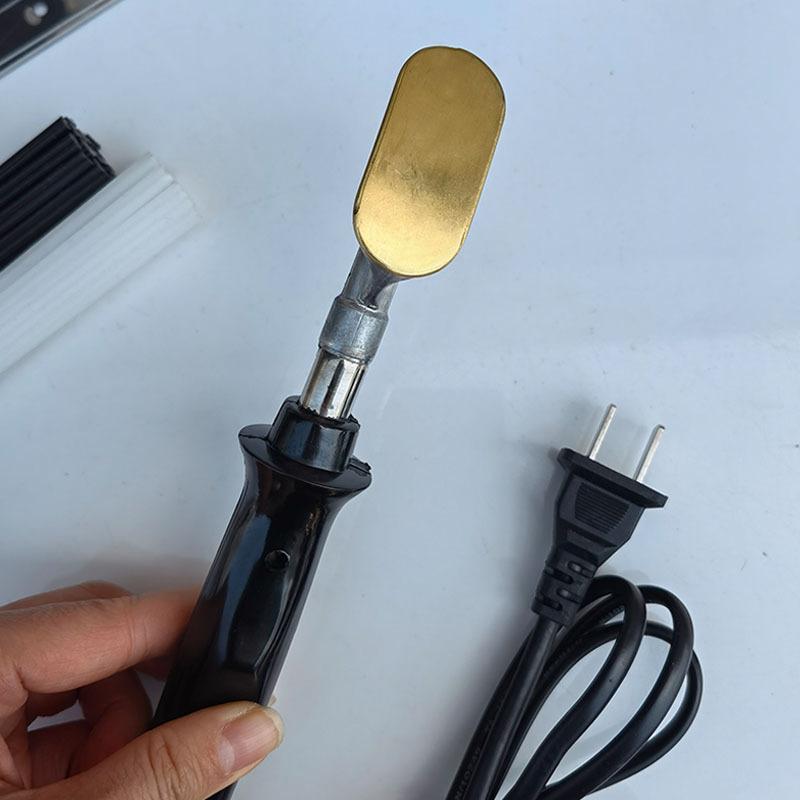 Car Bumper Repair Kit: Plastic Welding Gun with Smoothing Knife and Heat Gun.