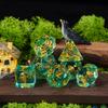 Cusdie Dadi Animali DnD Carini Resina 7 Pezzi Vari D4 D6 D8 D10 D% D12 D20 Set di Dadi Poliedrici per Giochi di Ruolo D&D Giochi da Tavolo