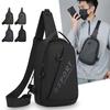 Men's Chest Bag Adjustable Strap Multi-Pocket Crossbody Sling for Cycling Commuting Sports Outdoor Travel Lightweight Pack