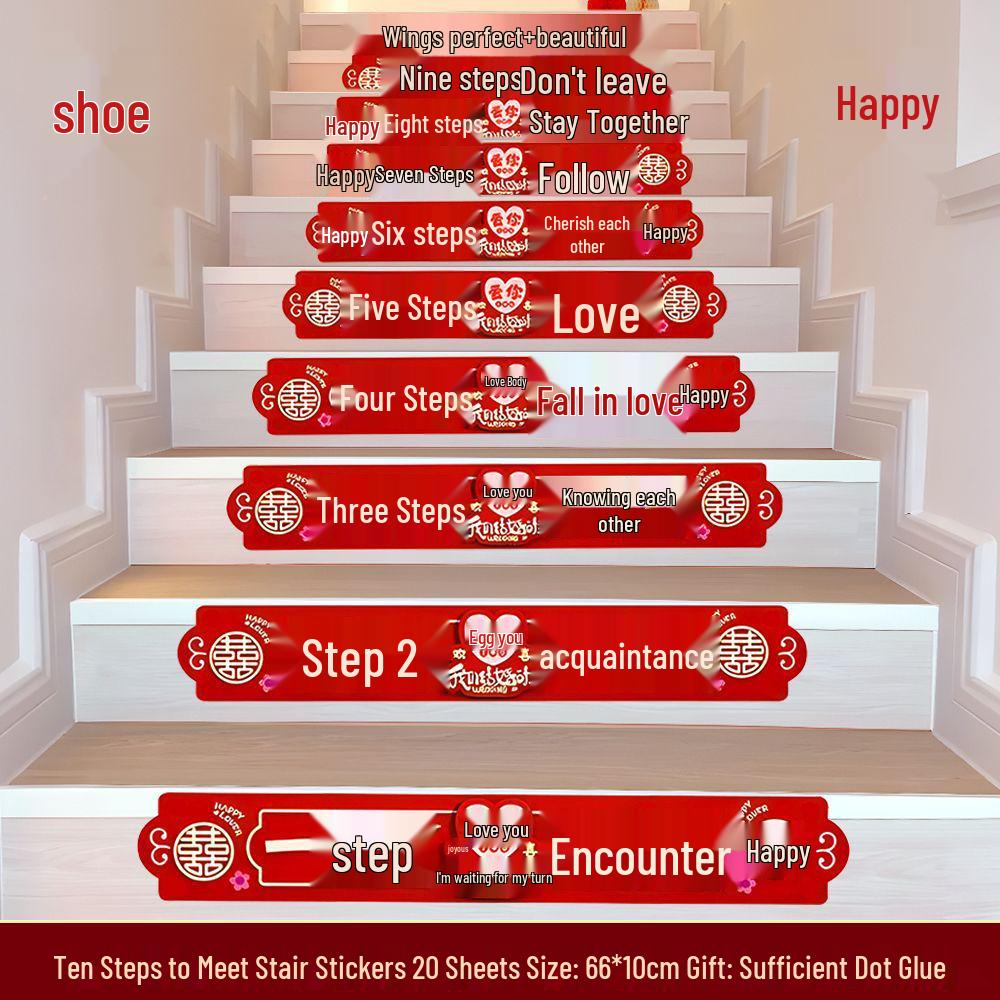 Wedding Stair Railing Decoration Set: Flowers, Balloons & More for a Stunning Wedding Room