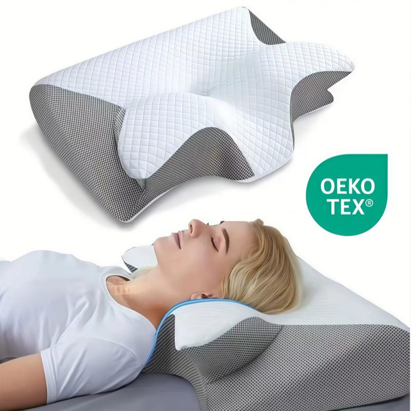 Home Neck Support Crescent Memory Foam Pillow - Zero Pressure & Slow Rebound