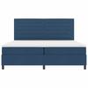 Box Spring Bed with Mattress and LED Blue 200 X 200 Cm Fabric