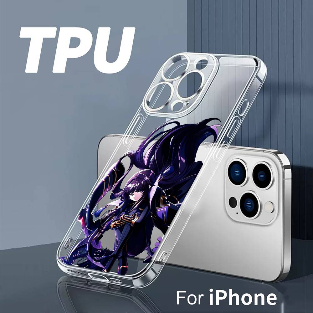 

Чехол для телефона Аниме Тень Сада для iPhone 17 16 15 14 13 12 11 Mini Pro Max Plus Прозрачный чехол iPhone16e