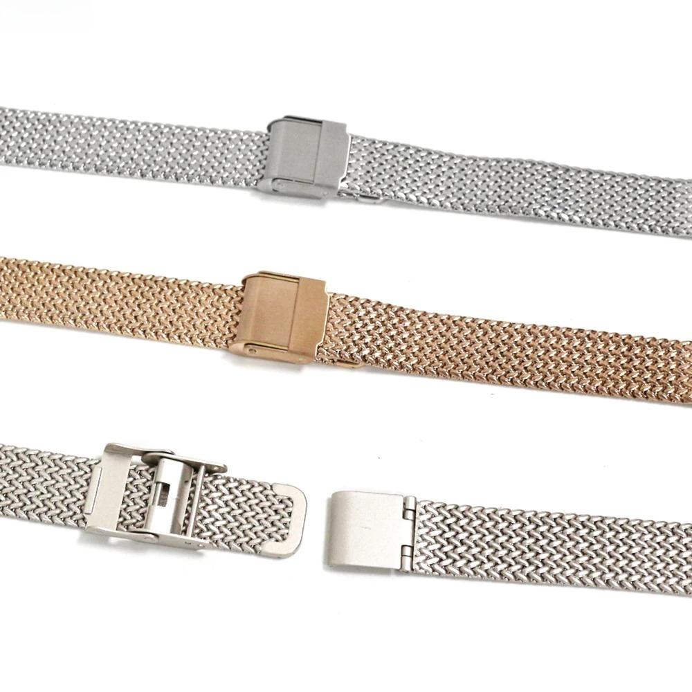 Band for Apple Watch Series 9 8 7 6 SE  Slim Milanese strap for iWatch stainless steel wire mesh chain girls wrist 40 41mm