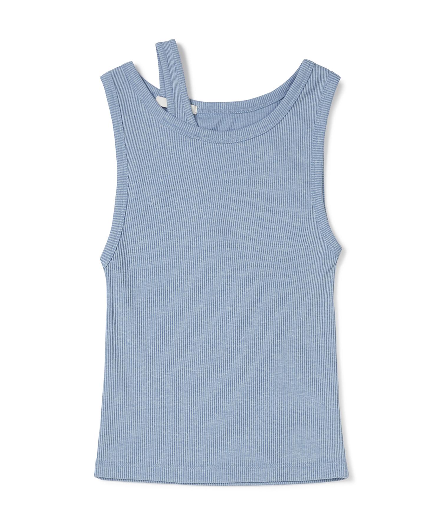 Mmic Scarlet Sleeveless Pigment-Dyed Cotton Ribbed_Sky Blue S