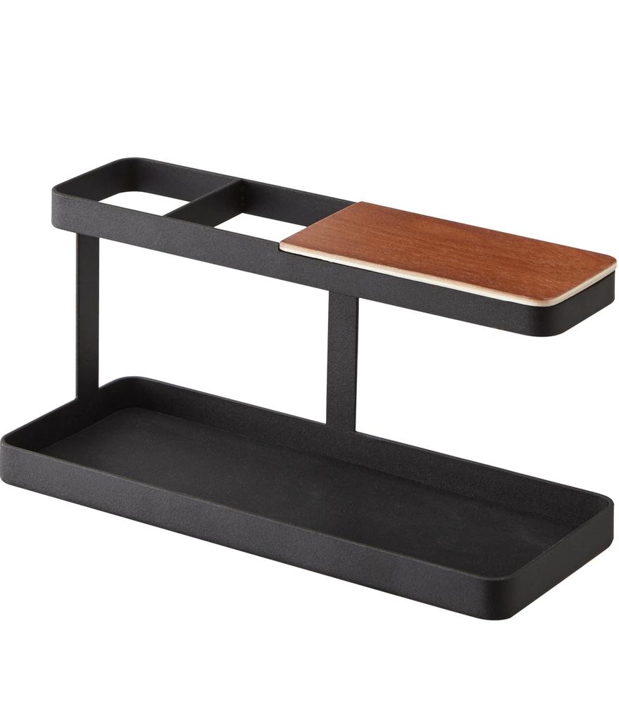 Yamazaki Jitsugyo Desk Bar Black X X Tower 2300 Approx. W24.5 D9.7 H11.3cm