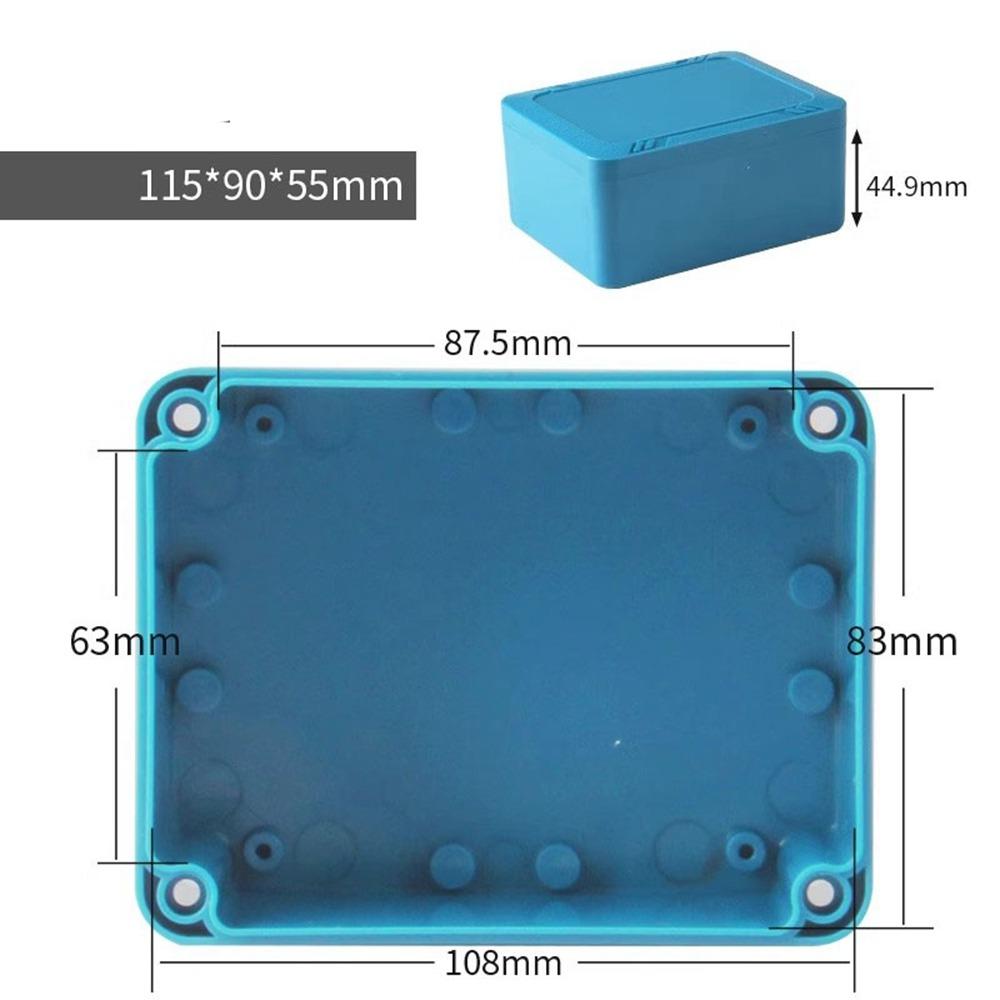 IP67 Waterdichte Behuizing Aansluitdoos ABS Kunststof Blauwe Kleur Elektronische Projectbehuizing Elektrische Projectdoos