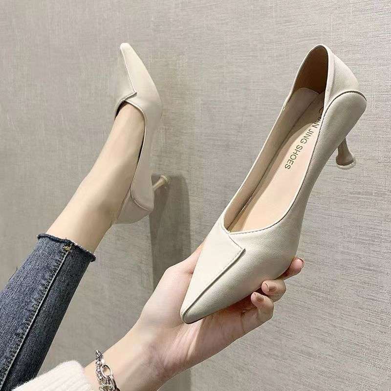 Mint Mambo High Heels Women's Foreign Versatile Soft Sole Not Tired Feet High Heels Bride Wedding Shoes Bridesmaid Interview Hotel