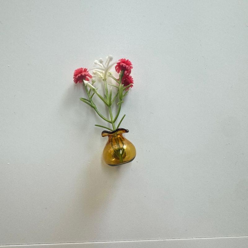 Mini Glass Bottle Flower Vase Fridge Magnets Big Small Sizes For Home Kitchen Diy Decoration Ornaments