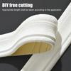 1 roll 2.3mX8cm 3D Skirting Line Self-adhesive Thicken Tiles Border Paper Home Decor Waterproof Waistline Edge Banding Strip