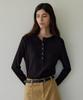 ARTID Cotton Modal Henley Neck Long Sleeve T-Shirt_Black