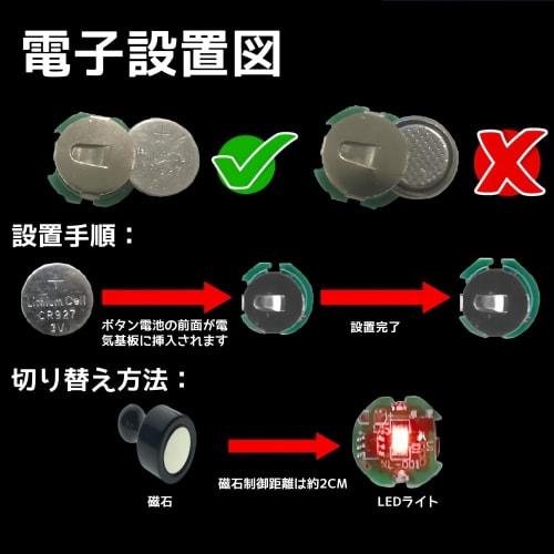 ZOS.UZYAKO Miniature Chip LED Unit, Magnetic Controlled, for Gundam Model Kits, MG, HG, RG, Modification Parts Set, LED Plastic Model Figures (7 Alter