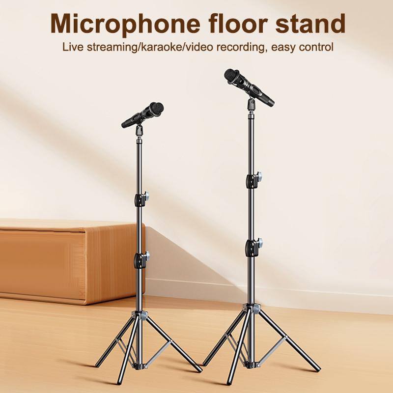 Supporto Treppiede A Braccio Per Microfono 1,7 2,1M Staffa Treppiede Per Microfono Bracci Trasversali Da 66Cm Con Clip E Supporto Per Telefono Per Iphone Samsung Xiaomi