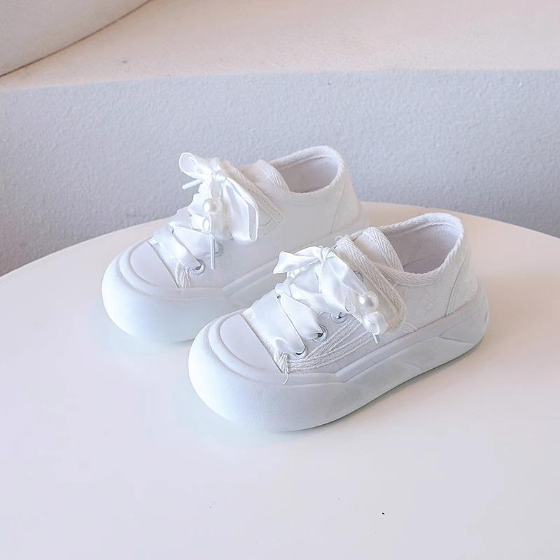 

Туфли для девочек на толстой подошве, легкие парусиновые туфли, маленькие дышащие белые туфли, новые весенне-осенние туфли для девочек. 37 белый