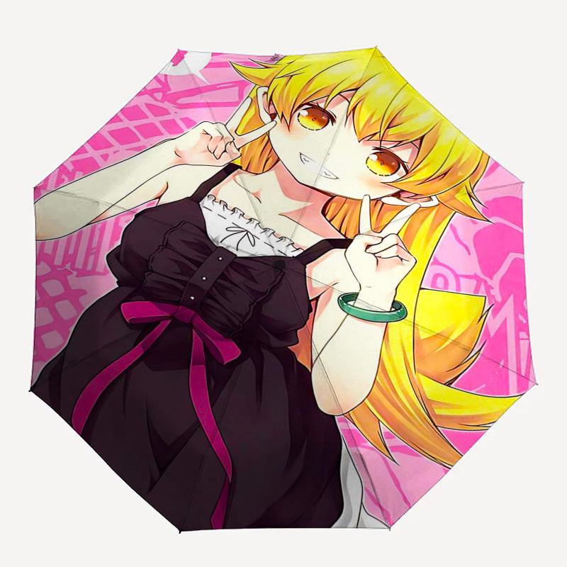 1 Stück Anime-Charakter Outdoor-Regenschirm - Automatisches Öffnen/Schließen - Tragbares 3-fach faltbares Design - 8-Speichen-Eisenrahmen - Perfektes Geschenk für Fans, Reisende,