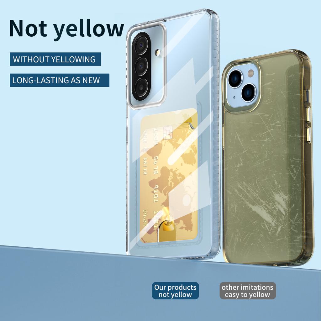 Klarer Kartenhalter Modisches Case für Samsung Galaxy A57 5G S26 Ultra A37 A16 A56 A36 A17 A55 A35 A15 S25 Plus S23 S24 FE