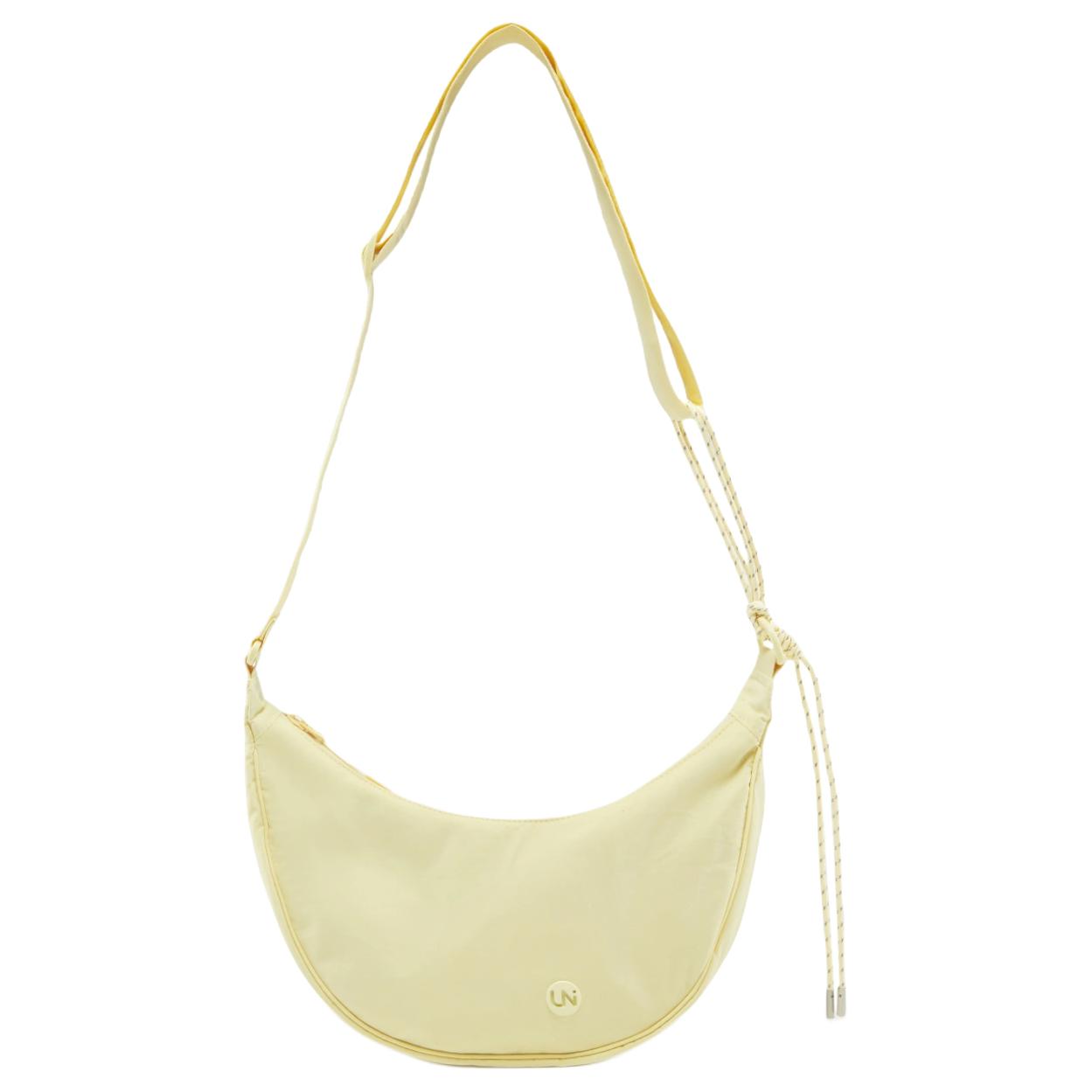 Li-Ning Plain Simple Adjustable Shoulder Strap Nylon Crossbody Bag Unisex bags Pale-Goose-Yellow ABDV231-3 Tender Light Yellow
