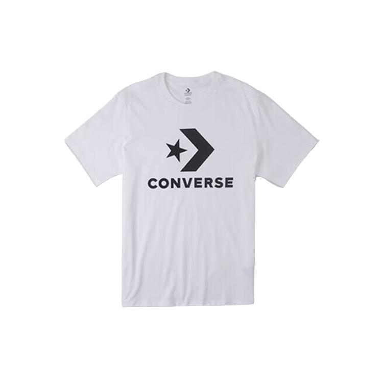 New Converse Set-in Sleeve T-Shirt Unisex White 10025458-A03
