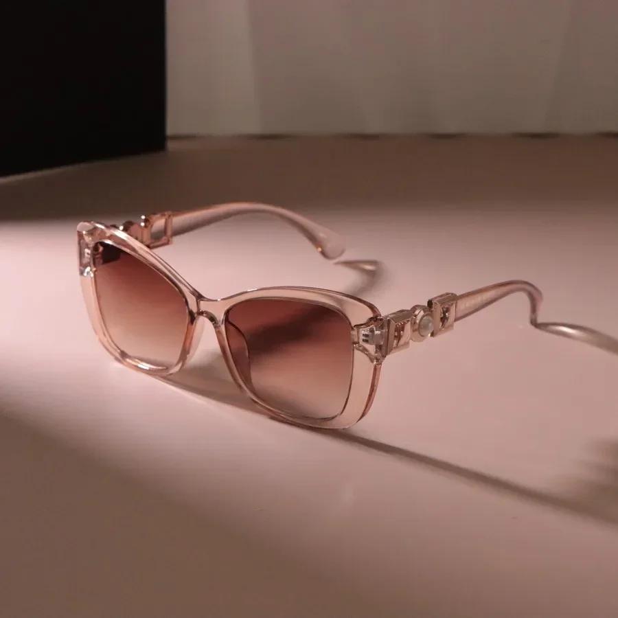 

Роскошные градиентные солнцезащитные очки Женские Мужские Квадратные Солнцезащитные очки Женские Повседневные Кошачий глаз Зеркальные Дизайнерский бренд Мода Other