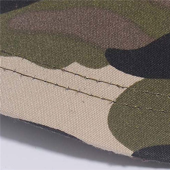Outdoor Couple Camouflage Flat-Top Duck Tongue Cap Outdoor Sports Students Training Military Cap