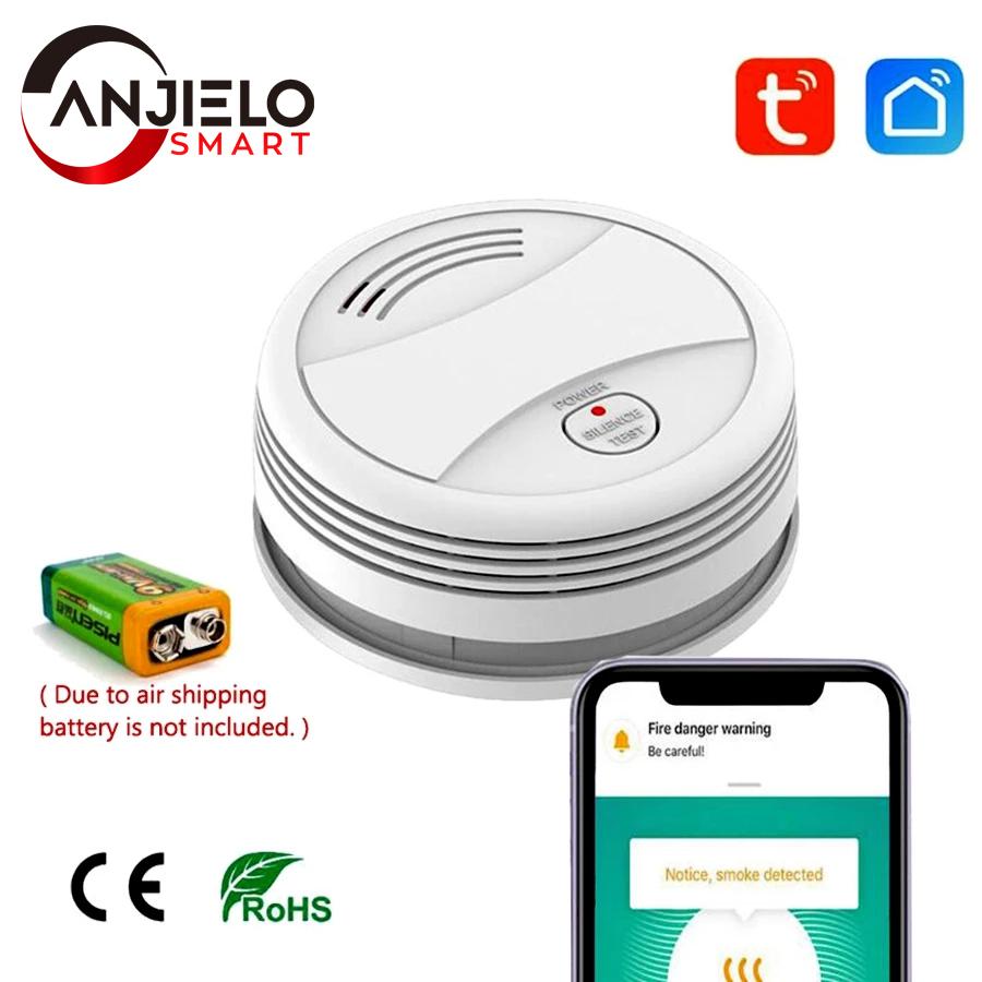 Buy Tuya Smart Life Wireless Smoke Detector Sensor WIFI Fire Protection ...