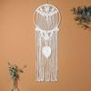 Macrame Woven Wall Hanging Leaf Tree Dream Catcher,Bohemian Handmade Room Hanging Tapestry,Wedding Decoration Crafts