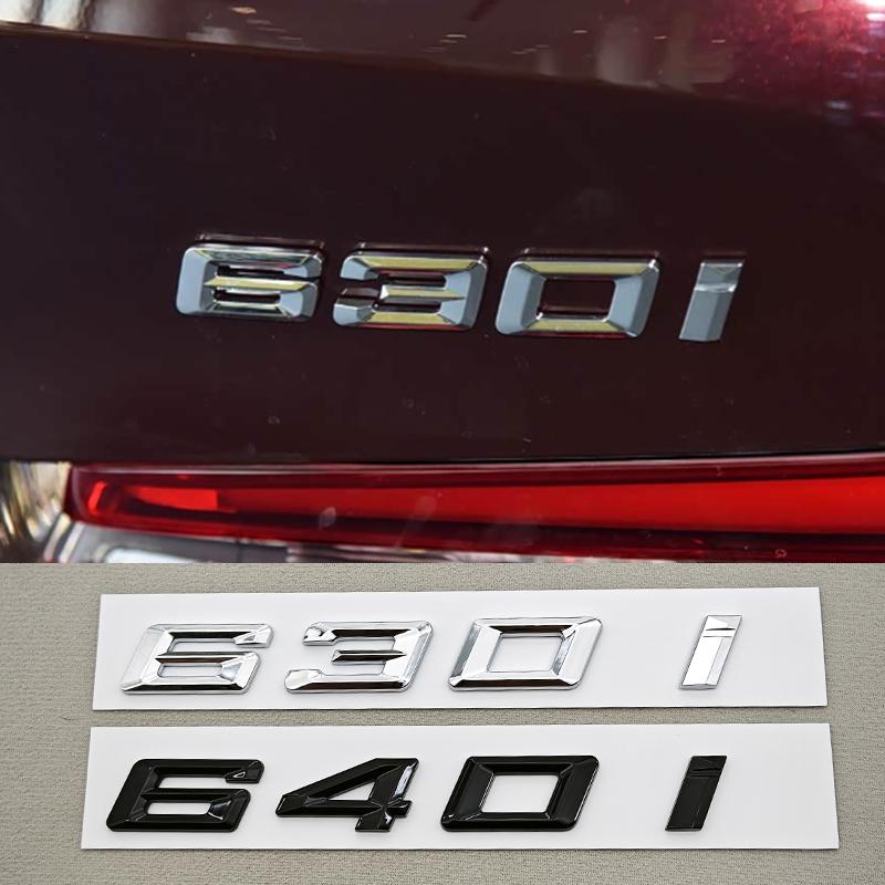 NEW 3D ABS Car Letters Logo 630i 640i 650i Sticekr Rear Trunk Badge Emblem Decal For BMW 630i 640i 650i F12 F13 F06 Tail Marking