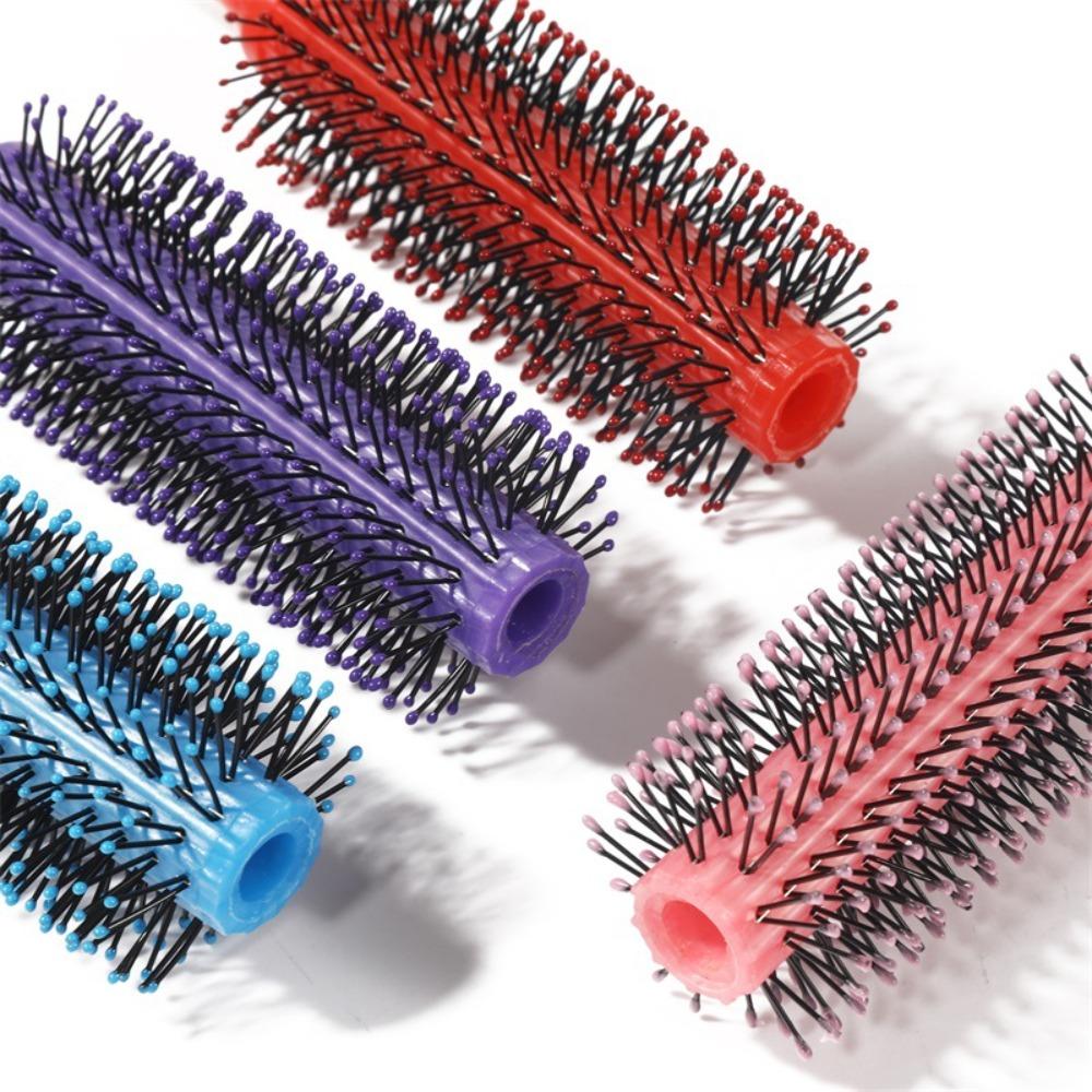 Anti-static Rolling Curly Comb Hairdressing Hair Roller Comb Curly Hair Brushes  Barber