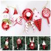 Red Candy Pendant Plastic Xmas Tree Hanging Pendants Christmas Lollipop  Xmas Tree