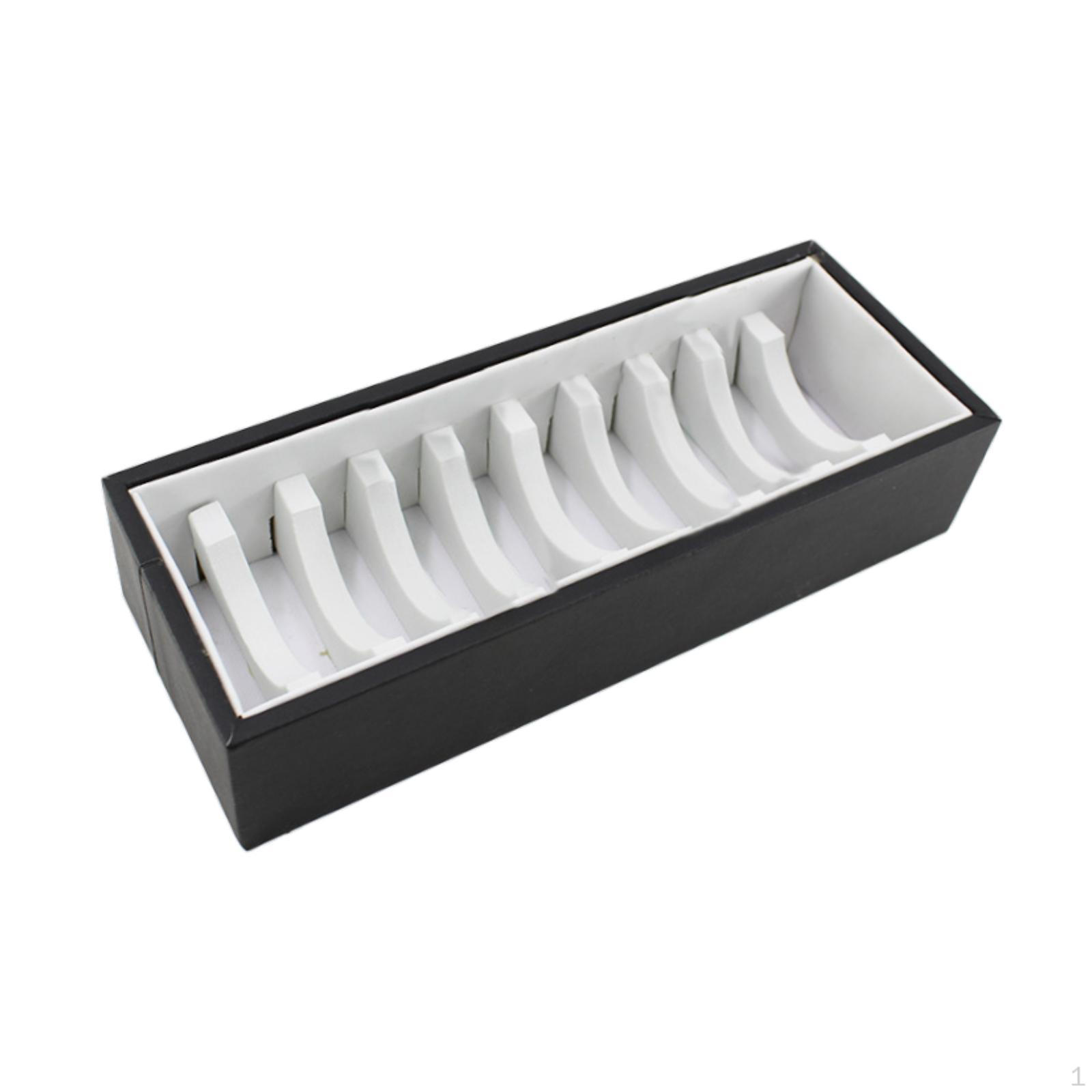 

10 Compartment Bracelet Display Tray for Women Jewelry And Bangle Storage белый